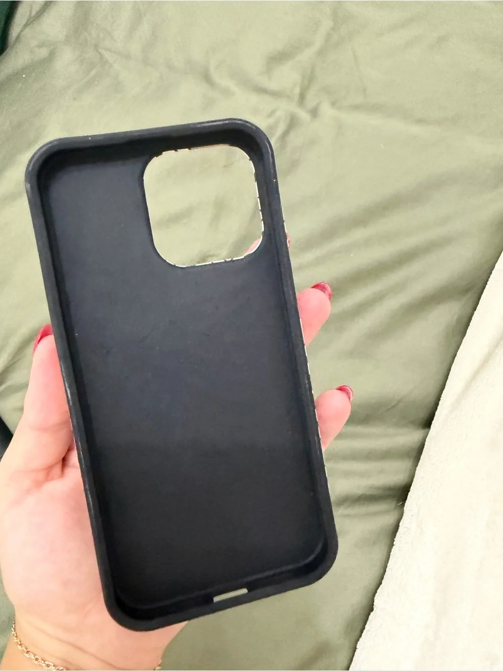 Designer Monogram Beige & Black iPhone 15 Pro Max Case
